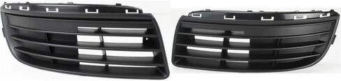 Front Right Passenger & Left Driver Side Bumper Fog Light Cover Set Of 2 Replacement For 2005-2010 Volkswagen Jetta Black Smooth Made of Plastic VW1036107 VW1036108 1K0853666F9B9 1K0853665F9B9 in Saudi Arabia