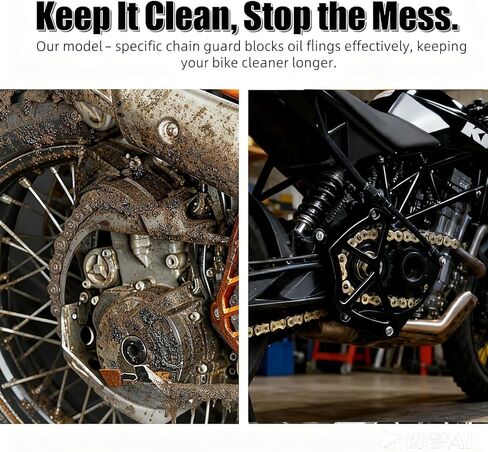 حافظة حماية لسلسلة غطاء ضرس أسود متوافقة مع KTM 690 Enduro R,790/890 Duke 2018 2019 2020 2021 2022 2023,790/890 Adventure S & R 2021-2023 in Kuwait