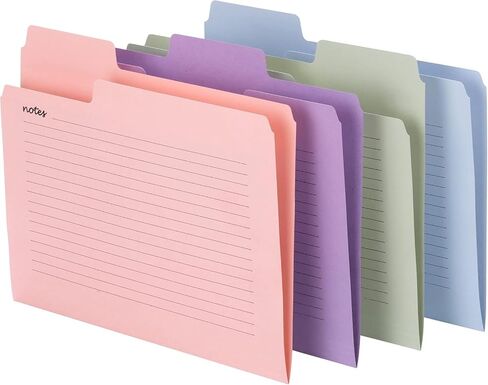 Smead SuperTab Oversized Tab File Folders, 1/3-Cut Oversized Tabs, Letter Size, Assorted Colors, 12 per Pack (11651) in Kuwait