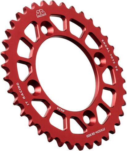 JT Sprockets JTA1214.38RED 38 Tooth Red Racelite Anodized Aluminum 7075 T6 Rear Sprocket in Saudi Arabia