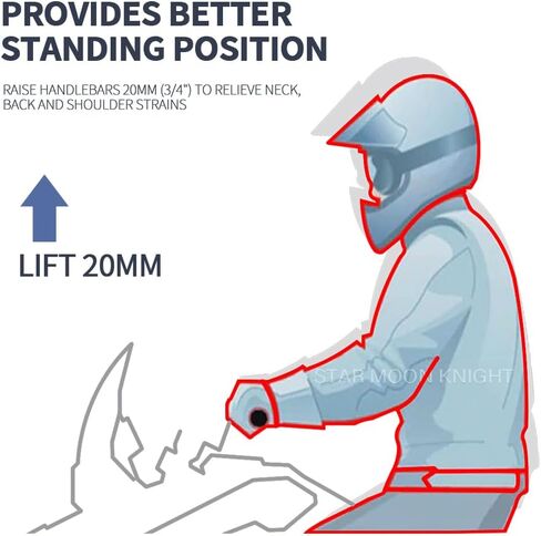 For Yamaha Tenere 700 Handlebar Riser Clamp Adapter XT690Z Tenere 700 Rally Lift Height Booster Accessories 2021 2022 2023 2024 2025 (Black) in Kuwait