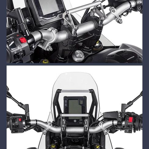 For Yamaha Tenere 700 Handlebar Riser Clamp Adapter XT690Z Tenere 700 Rally Lift Height Booster Accessories 2021 2022 2023 2024 2025 (Black) in Kuwait
