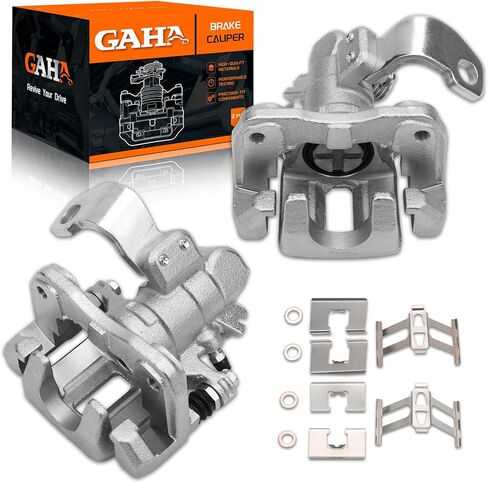 GAHA 19B3298 19B3299 Rear Left & Right Brake Calipers w/Bracket for 2006-2011 Acura CSX, 2013-2018 Acura ILX, for 2006-2015 Honda Civic in Saudi Arabia