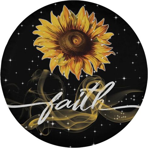 VanLich Shop Floral Jesus Christian Spare Tire Cover with or Without Backup Camera Hole, Jesus tire Cover in Saudi Arabia
