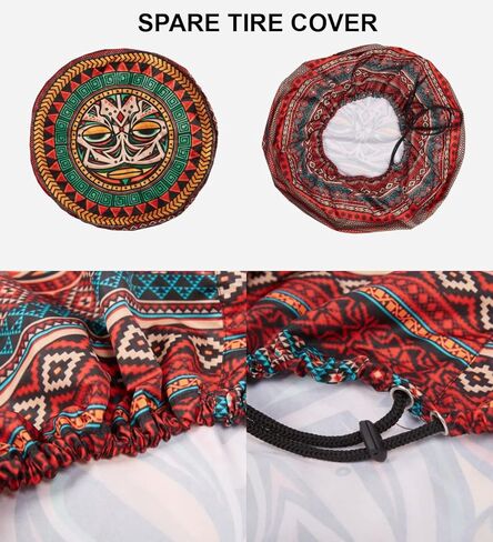 VanLich Shop Floral Jesus Christian Spare Tire Cover with or Without Backup Camera Hole, Jesus tire Cover in Saudi Arabia