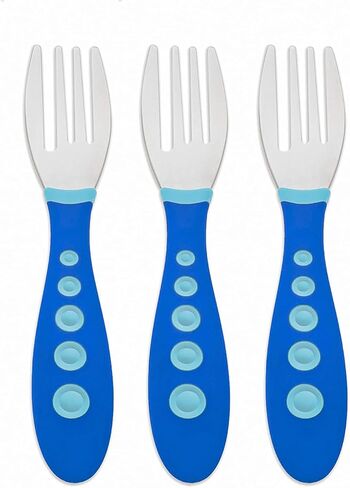 NUK First Essentials Kiddy Cutlery Forks, 3-Count (Color May Vary) in Saudi Arabia