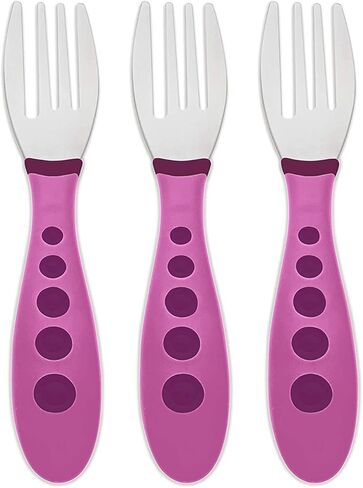 NUK First Essentials Kiddy Cutlery Forks, 3-Count (Color May Vary) in Saudi Arabia