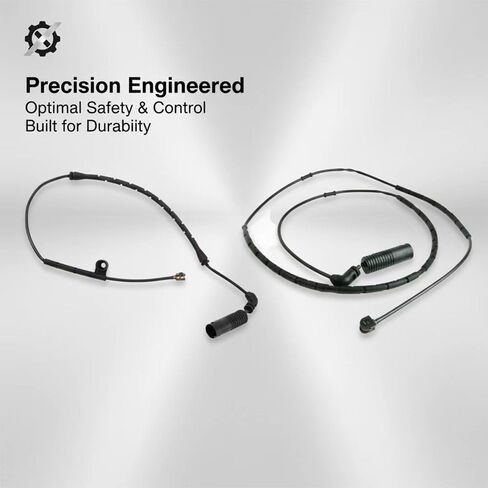 أجهزة استشعار تآكل وسادة الفرامل الأمامية 34351164371 والخلفية 34351164372 تناسب BMW E46 Series 323Ci 2000، 323i 1999-2000، 325Ci 2001-2006، 325i 2001-2005، 328Ci 2000، 328i 1999-2000، مجموعة مكونة من قطعتين in Kuwait