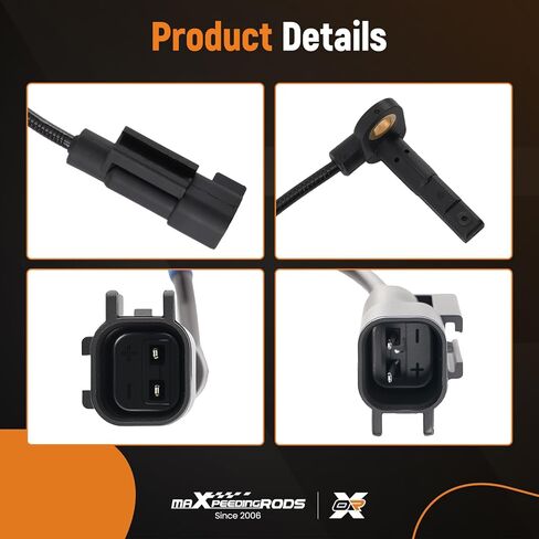 maXpeedingrods 2PCS ABS Wheel Speed Sensor Front Left & Right Replaces 4670A575 4670A576 Compatible with Mitsubishi Lancer 2006–2017, Outlander 2006–2017 RVR 2011–2020 in Saudi Arabia