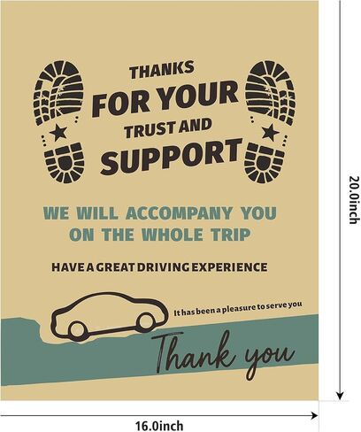 Khaki Paper Floor Mats for Cars, 50 Pcs Disposable Car Mats, More Stain-Resistant, Suitable for Car Maintenance Protection, Car Wash Finishing Services, Temporary Protection, 16x20 inch in Saudi Arabia