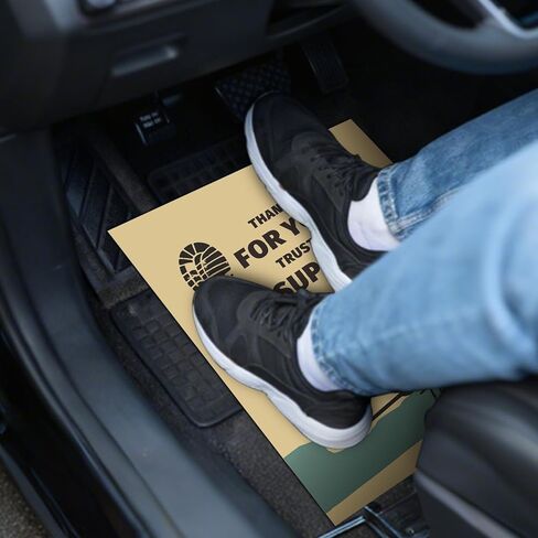 Khaki Paper Floor Mats for Cars, 50 Pcs Disposable Car Mats, More Stain-Resistant, Suitable for Car Maintenance Protection, Car Wash Finishing Services, Temporary Protection, 16x20 inch in Saudi Arabia