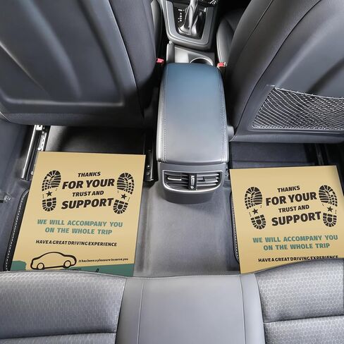 Khaki Paper Floor Mats for Cars, 50 Pcs Disposable Car Mats, More Stain-Resistant, Suitable for Car Maintenance Protection, Car Wash Finishing Services, Temporary Protection, 16x20 inch in Saudi Arabia