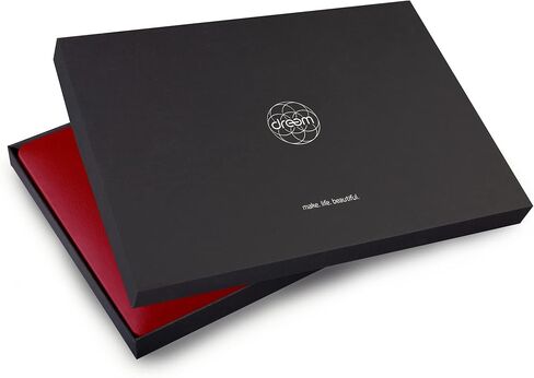 حافظة Dreem Euclid لجهاز MacBook Air - غطاء كمبيوتر محمول صلب مقاس 13 بوصة لجهاز MacBook Air 13 بوصة 2022-2025 (M2)، جلد نباتي فاخر، أغلفة علوية وسفلية للحماية، فتحات لمنافذ USB [أحمر] in Kuwait