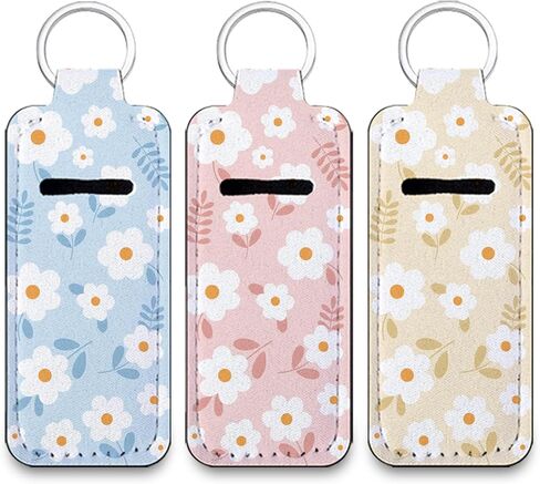 Chapstick Holder Key Chain 3 Pieces, Chapstick Lipstick Keychain for Lipbalm, Lip Balm Holder Keychain for Purse in Saudi Arabia