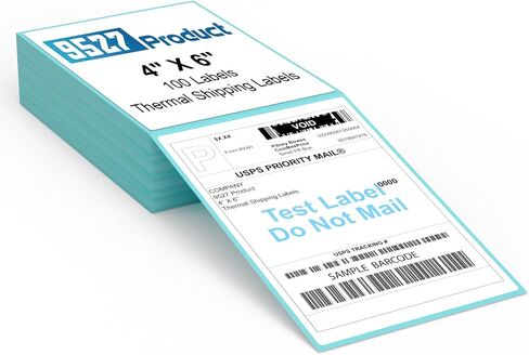 9527 Product Fanfold 4 x 6 Direct Thermal Labels White Perforated Shipping Labels,500 Labels per Stack,1 Stack in Kuwait