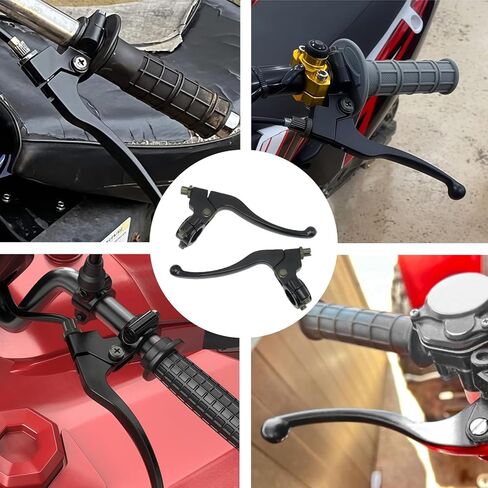 أسود يسار يمين 22 مم 7/8 بوصة مقبض فرامل عالمي عتلات جثم لـ CRF50 CRF70 CRF80 CRF100 CRF150 XR50 XR80 XR100 Xtreme 125cc الصينية 110cc حفرة الترابية دراجة نارية موتوكروس in Saudi Arabia