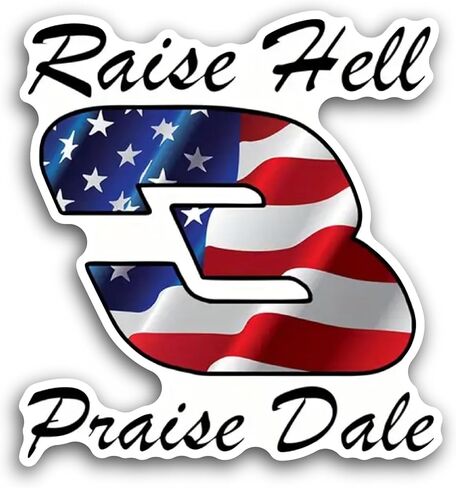 قطعتان (قطعتان) ملصق Raise Hell Praise Dale مقاس 3 بوصات و5 بوصات، ملصقات فينيل مقاومة للماء للعديد من الأغراض مثل السيارات والشاحنات وأجهزة الكمبيوتر المحمولة والهواتف والنوافذ والمزيد in Saudi Arabia