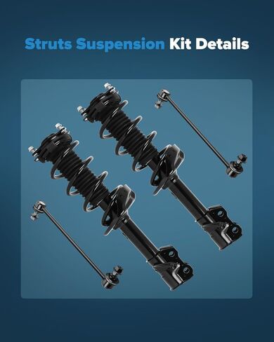 Struts Front Strut Spring Assembly Stabilizer Bar Link Fit for 2007-2014 for Honda CR-V Suspension for 4 in Saudi Arabia