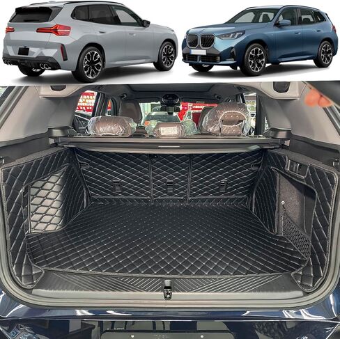 حصيرة الشحن متوافقة مع 2018-2024 BMW X3 G01 حصيرة صندوق السيارة وبطانات مسند الظهر الخلفي وبطانات الشحن لجميع الأحوال الجوية (غير مناسبة X3 xDrive 30e) in Kuwait
