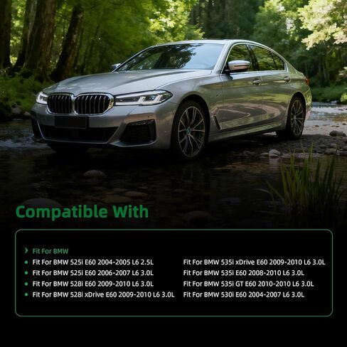 2 قطعة محرك المحرك الأيمن الأيسر يتصاعد صالح لسيارات BMW E60 525i 2004-2007 لـ 528i/528i xDrive/535i xDrive 2009-2010 لـ 530i 2004-2007 OE A4010, EM-588422116761089, A4011, 22116761090 in Saudi Arabia