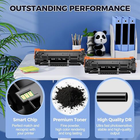 134A W1340A Black Toner Cartridge Set 2 Pack Compatible with HP LaserJet M209dw MFP M234dw M234sdw M234sdn Printer Ink Replacement for HP 134A 134X W1340A W1340X Toner Cartridges (with Chip) in Kuwait