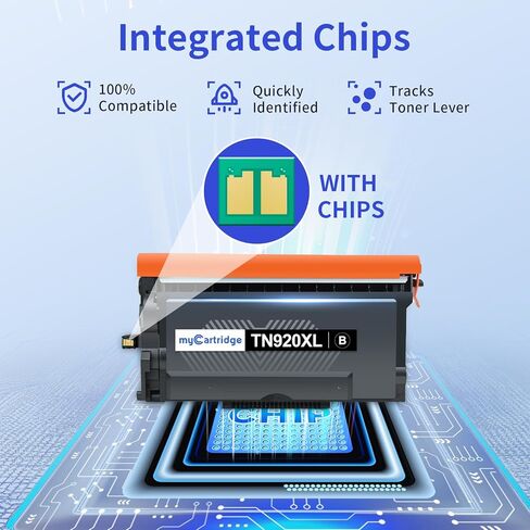 استبدال متوافق مع حبر myCartridge TN920XL TN920 لأخيه TN920 XL TN 920 TN920XXL TN-920XL TN920UXXL حبر عالي الإنتاجية لطابعة HL-L6210DW HL-L5210DN HL-L5210DW HL-L5215DW 4 عبوات in Kuwait