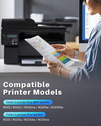 INK4U متوافق مع خراطيش حبر 215A 4 عبوات بديلة لخراطيش حبر HP 215A hp215a W2310A للعمل مع طابعة HP Color LaserJet Pro MFP M183fw M182nw M183fdw M155dw M155nw (4 عبوات) in Kuwait