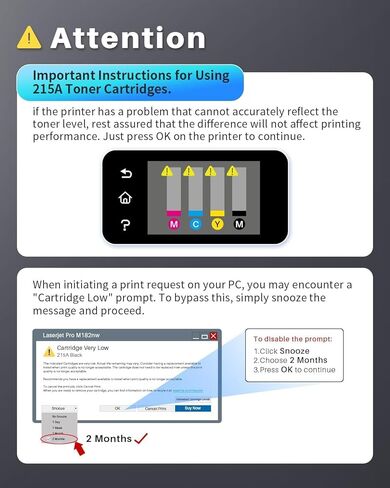 INK4U متوافق مع خراطيش حبر 215A 4 عبوات بديلة لخراطيش حبر HP 215A hp215a W2310A للعمل مع طابعة HP Color LaserJet Pro MFP M183fw M182nw M183fdw M155dw M155nw (4 عبوات) in Kuwait