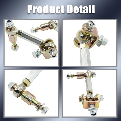 ديزل أمامي Sway Bar End Link Sway Bar Relocation لمجموعة رفع قابلة للتعديل 0-6 بوصة متوافقة مع 2003-2008 Dodge Ram 2500 3500 4WD، فضي in Saudi Arabia