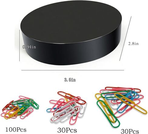 Cute Magnetic Paper Clips Holder with Assorted Size and Colors Paper Clips (160 Pieces) for Office Desk Decor, Funny Dispenser Organizer Container Securely Hold Paperclips Staples Push Pins Hairclips in Kuwait