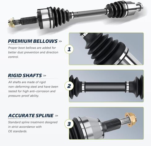 [AWD] محور السيرة الذاتية للسائق الأمامي متوافق مع 2005-2020 كرايسلر 300، 2005-2008 دودج ماغنوم، 2007-2020 دودج تشارجر، 2017-2020 دودج تشالنجر 60-3557 in Kuwait
