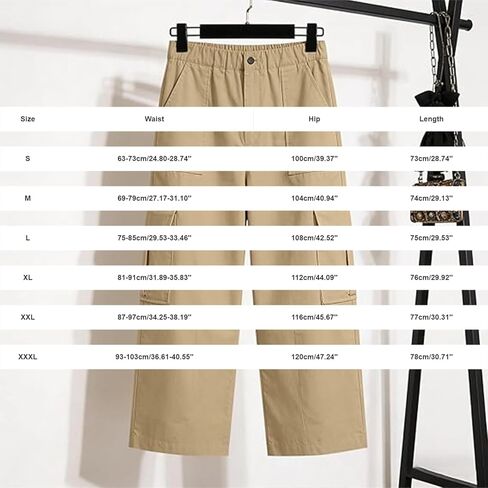 Cargo Capris for Women with Pockets Summer Casual Loose Capri Pants Plus Size High Waisted Work Button Cropped Pant in Saudi Arabia
