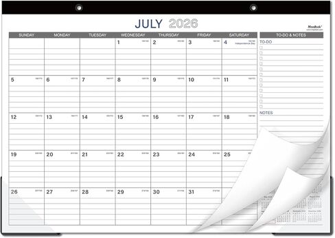 2023-2024 Desk Calendar - 18 Months Large Monthly Desk Calendar from Jul 2023 - Dec 2024, 17" x 12", Desk Pad, Large Ruled Blocks, To-do List & Notes, Best Desk Calendar for Organizing in Kuwait