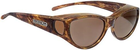 Jonathan Paul Fitovers Ikara Medium Polarized Over Sunglasses ; Tiger-Eye & Polarvue Amber in Saudi Arabia