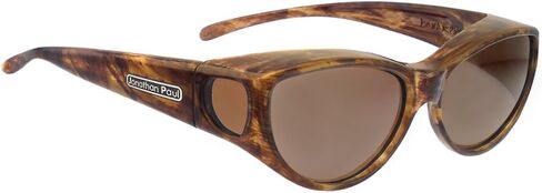 Jonathan Paul Fitovers Ikara Medium Polarized Over Sunglasses ; Tiger-Eye & Polarvue Amber in Saudi Arabia