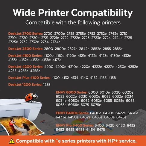 COCCINK 67 XL لخرطوشة الحبر الأسود HP 67XL Deskjet 2755e 2700e 2734e 2723e 2800e 2855e 2827e 4100 4155e 4200e 4227e Envy 6000 6400 الطابعة المُعاد تصنيعها لحبر طابعة HP 67XL لـ HP حبر 67 أسود in Saudi Arabia