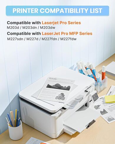 استبدال خرطوشة الحبر E-Z Ink 30X لخرطوشة الحبر الأسود 30X CF230A CF230X المتوافقة مع طابعة سلسلة M227fdw M203dw M227fdn M203dn M227sdn M203d M227 M203 (أسود، عبوتان) in Kuwait