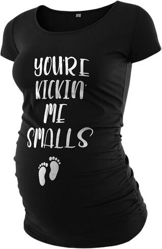 Maternity Shirts for Women - Comfortable Graphic Pregnancy Must Have Gifts for Pregnant Mom T-Shirts Tops in Kuwait