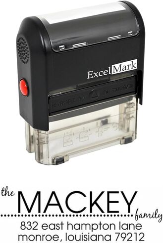 ExcelMark Self Inking Address Stamp - Style 298 in Saudi Arabia
