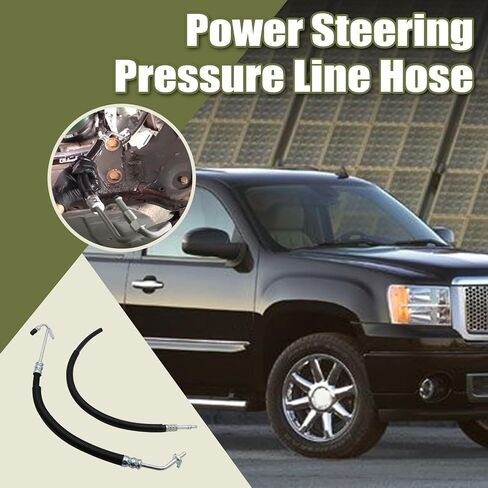 خرطوم خط ضغط التوجيه المعزز مناسب لسيارة Chevy Silverado 1500 Tahoe Avalanche 2007-2013 مناسب لسيارة GMC Sierra 1500 Yukon 2007-2012 مناسب لكاديلاك إسكاليد 4.8/5.3/6.0/6.2L 2007-2014 #15812564 15812565 in Kuwait