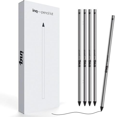 inq PENCIL Kit – 5-Pack D1 Refills with Pencil-Like 1.0mm Conical Tip, Carbon Writing Cartridges with Removal Tool for Sketching & Notes in Kuwait