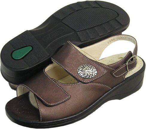 صندل Fidelio النسائي Hallux Fabia Bunion Relief قابل للتعديل 33601 (ماروني) عرض واسع (36 M) in Saudi Arabia