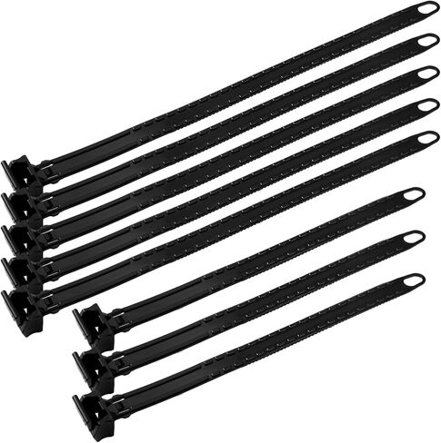 8 Pcs Cradle Ratchet Strap Kit Bike Rack Straps 2 Sizes Adjustable Bike Wheel Stabilizer Straps for Roof Hitch Mount Bikes Carriers, Black in Kuwait