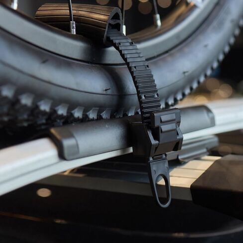 8 Pcs Cradle Ratchet Strap Kit Bike Rack Straps 2 Sizes Adjustable Bike Wheel Stabilizer Straps for Roof Hitch Mount Bikes Carriers, Black in Kuwait