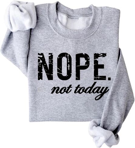 BEJUYOE كنزات نسائية مضحكة بأحرف جرافيك سترة غير رسمية بأكمام طويلة بلوفرات صوف للسيدات قطع علوية عصرية in Kuwait