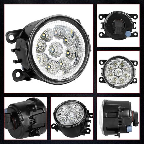 مصباح أمامي للضباب 55 وات 3.5 بوصة، متوافق مع 2013-2015 2018 Mitsubishi Outlander Sport، مصابيح ضباب أمامية بيضاء زينون 6000K، ضوء ضباب يسار ويمين، عدسات شفافة، حزمة من 2 in Kuwait