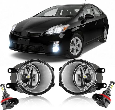 متوافق مع مجموعة مصابيح الضباب Toyota Prius 2010-2011، زوج يسار + يمين، لمبة ضباب LED 12 فولت 55 وات، التوصيل والتشغيل، 6000k Coolwhite، حزمة من 2 in Saudi Arabia