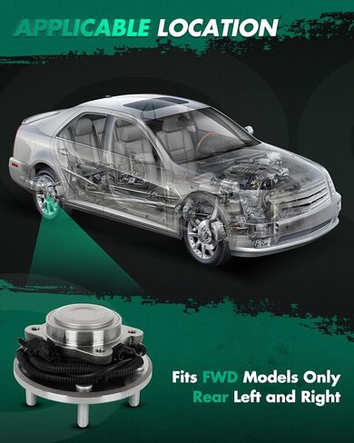 SCITOO محور العجلة الجمعية تحمل ومجموعة محور العجلة تناسب 2008-2010 لإنفينيتي QX56 محمل المحور الخلفي مع 5 العروات 512360 in Saudi Arabia