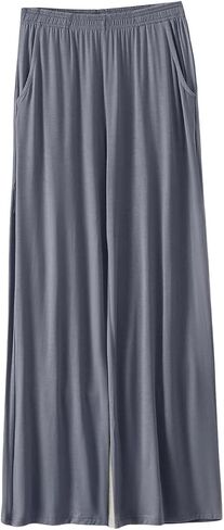 JOFOW Baggy Pants for Women Casual Spring High Elastic Wide Leg Loose Fit Solid Homewear Pants in Saudi Arabia