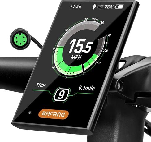 BAFANG 3.5in eBike Display DPC18 for BBS01B BBS02B BBSHD Mid Motor 0-9 Pedal Assist Levels eBike Computer Display with Automatic Backlight UART Protocol in Kuwait